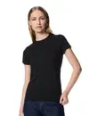 Pieces dames ondershirt korte mouw - T-shirt vrouwen katoen - Slim fit aansluitend
