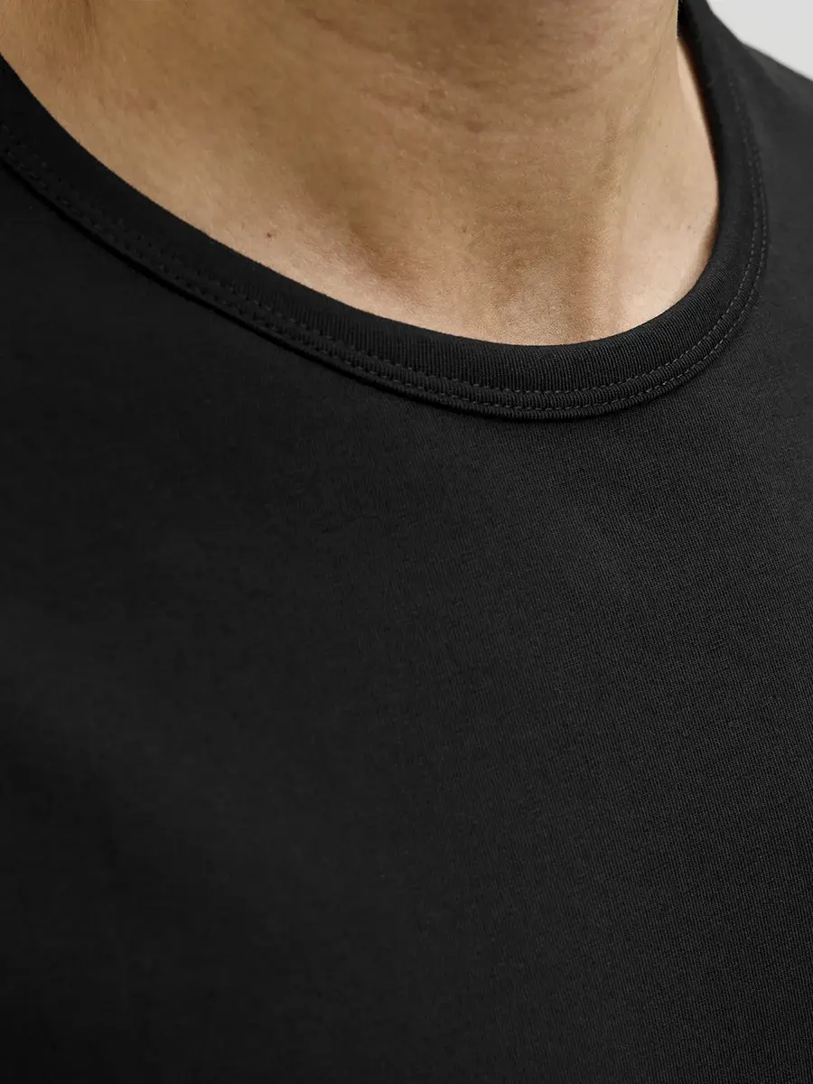 Jack & Jones 2-pack heren T-shirts ronde hals - zwart en wit Katoenen heren ondershirt korte mouwen - Witte t shirts heren