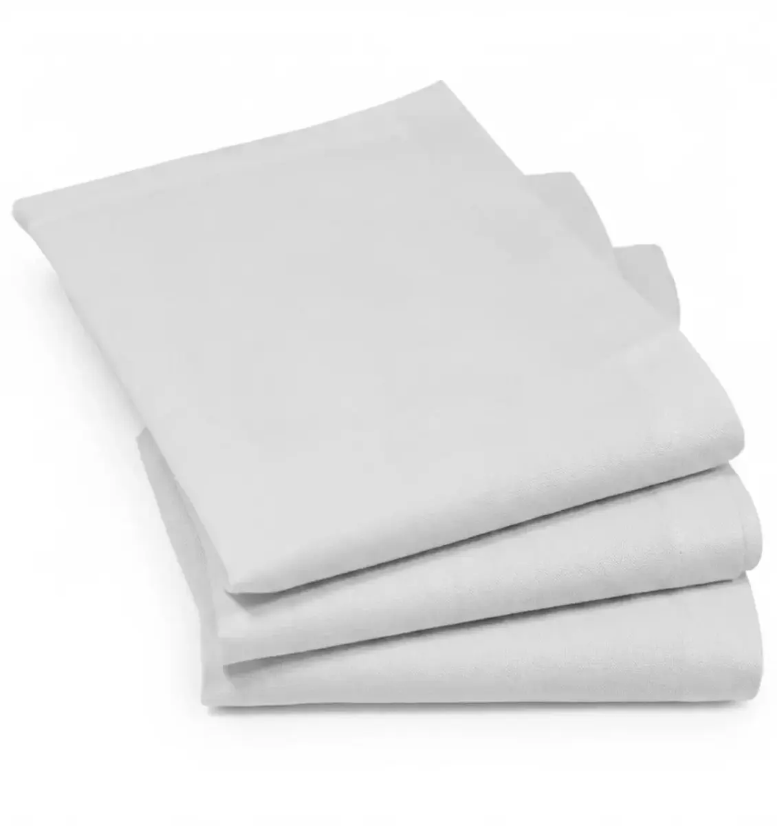 Tiseco 12 Stuks - Dames zakdoeken Luxe wit - Stoffen katoenen zakdoek 100% katoen