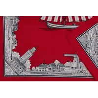 Boeren zakdoek rood  Oud nederland 54 x 54 cm