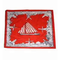 Boeren zakdoek rood  Oud nederland 54 x 54 cm