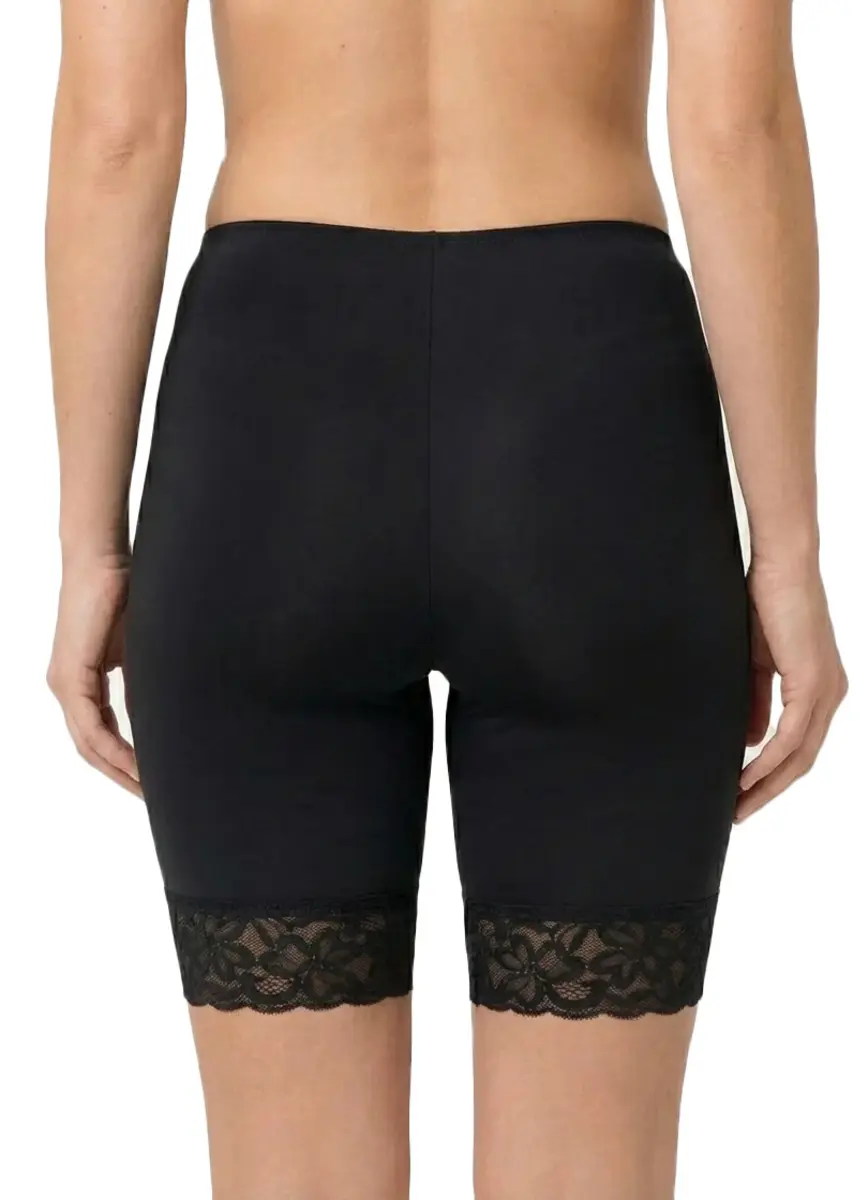 Avet dames boxershort lange pijpjes kant 38490 - Kanten broekje voor onder een jurk - Microfiber ondergoed