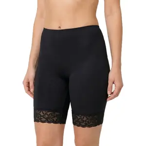 Avet dames boxershort lange pijpjes kant 38490 - Kanten broekje voor onder een jurk - Microfiber ondergoed