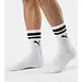 Puma 2-Paar sport sokken Heritage Stripe - Gestreepte katoenen sokken - Dames - Heren witte sokken - Wit