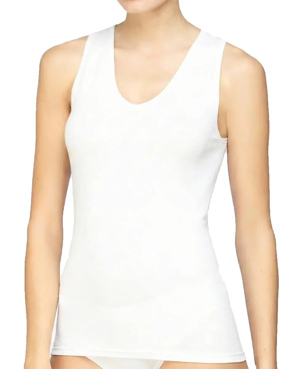 Avet dames hemdje 7528 spencer model - Dames katoenen onderhemd V-hals - Singlet