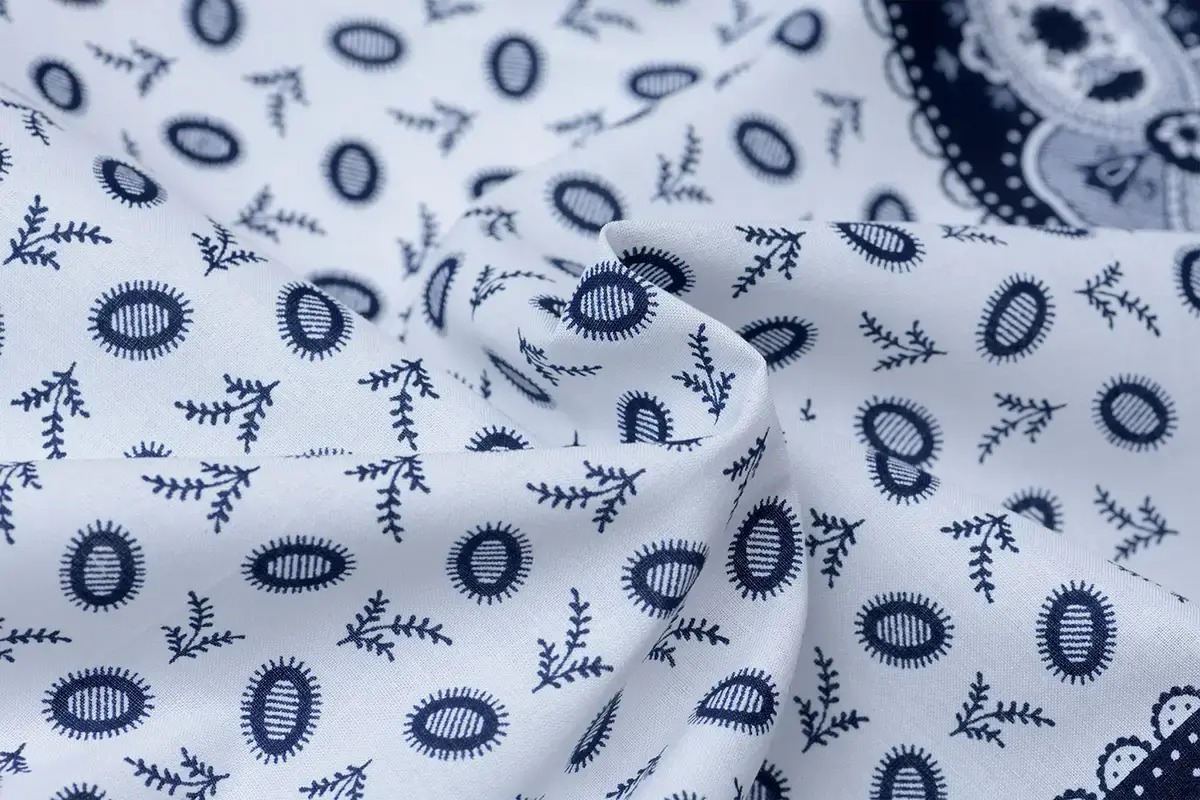 Boerenzakdoek Koffieboon blauw 55 x 55 cm