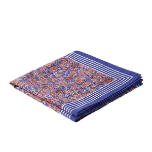 Boeren zakdoek  Paisley paars 55 x 55 cm