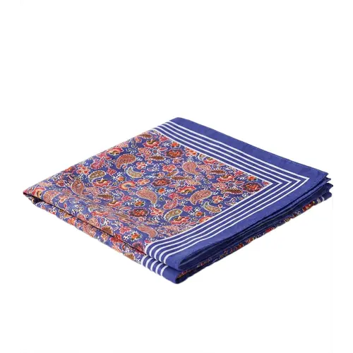 Boeren zakdoek Paisley paars 55 x 55 cm