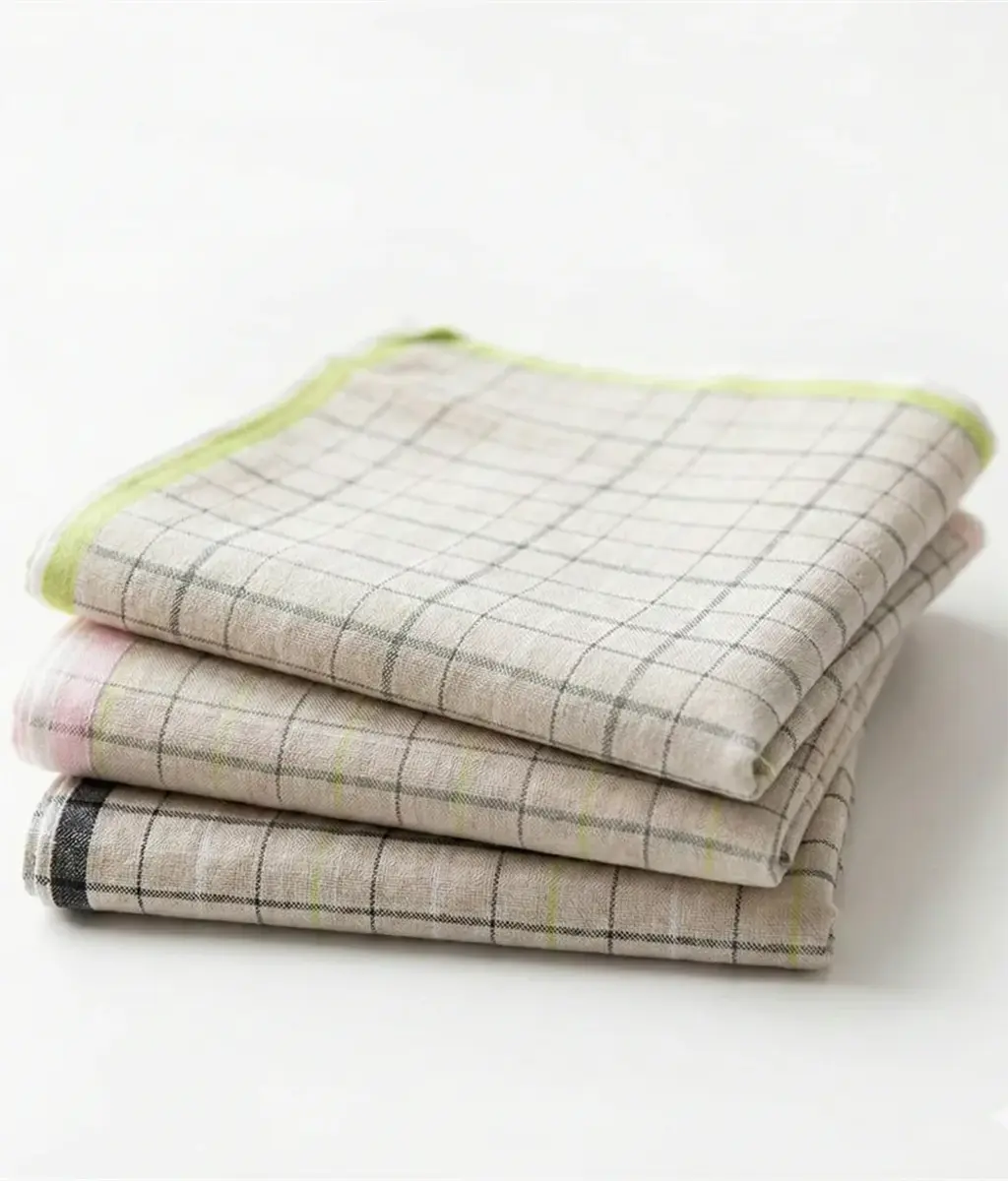 Tiseco 6 stuks - Dames zakdoeken Bamboe Ruit - Zachte stoffen zakdoek