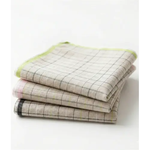 Tiseco 6 stuks - Dames zakdoeken Bamboe Ruit