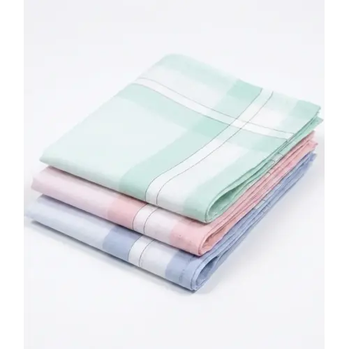 Tiseco 12 Stuks Dames zakdoeken - Big Stripe