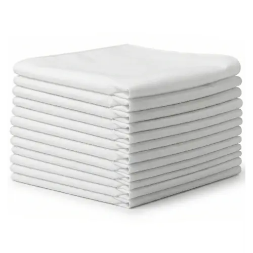 Tiseco 12 Stuks Dames zakdoeken wit - 30x30CM