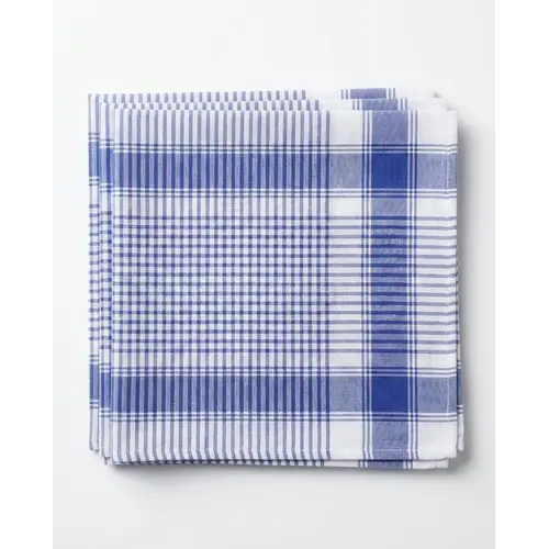 Tiseco 12 stuks Heren zakdoeken Vichy Blauw Tiseco 12 stuks Heren zakdoeken Vichy Blauw