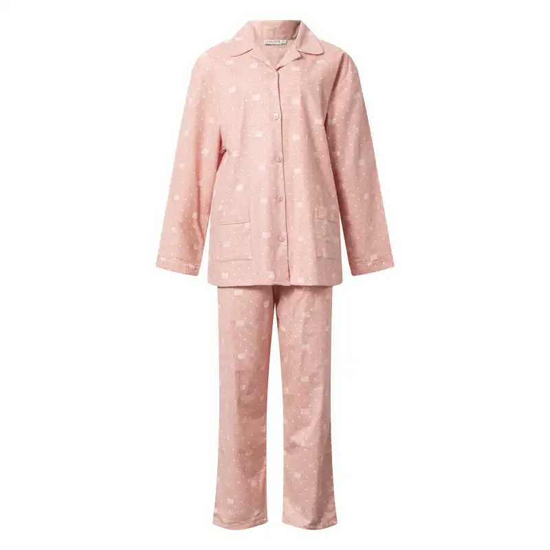 Lunatex flanellen pyjama dames - Dream Queen
