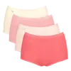 Sloggi 4-pack dames Basic Maxi slips - Red Combi - Taille dames onderbroeken katoen - Copy