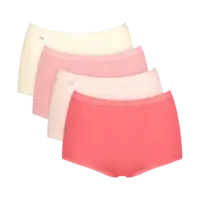 Sloggi 4-pack dames Basic Maxi slips - Red Combi
