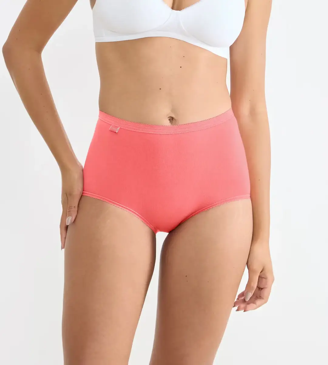 Sloggi 4-pack dames Basic Maxi slips - Red Combi - Taille dames onderbroeken katoen - Copy