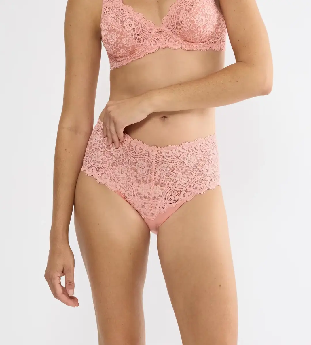 Triumph Amourette Maxi Dames slip   - Kanten dames onderbroek - Microfiber