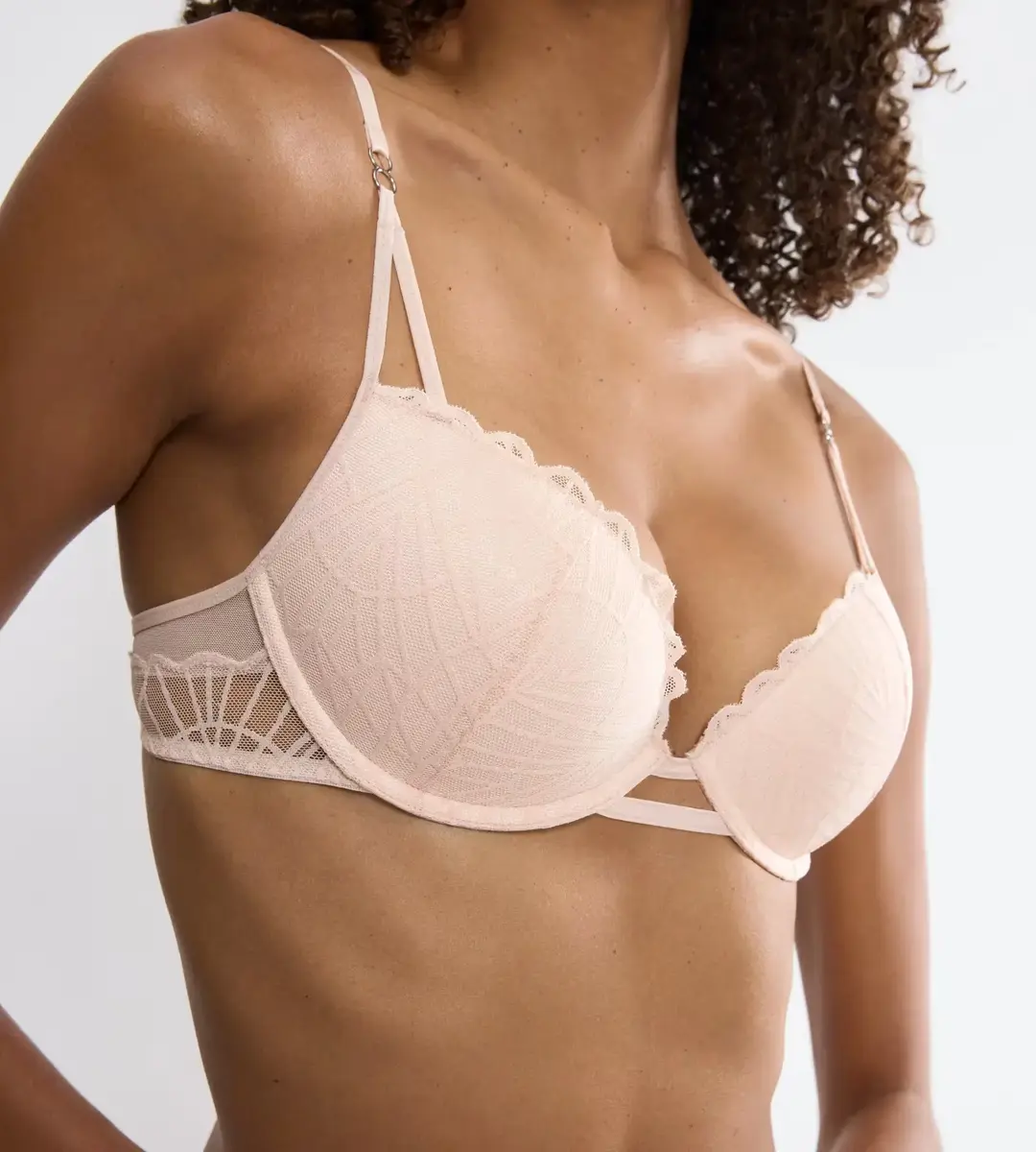 Triumph BH - That Night In Vegas - Kanten push up bh - Licht roze