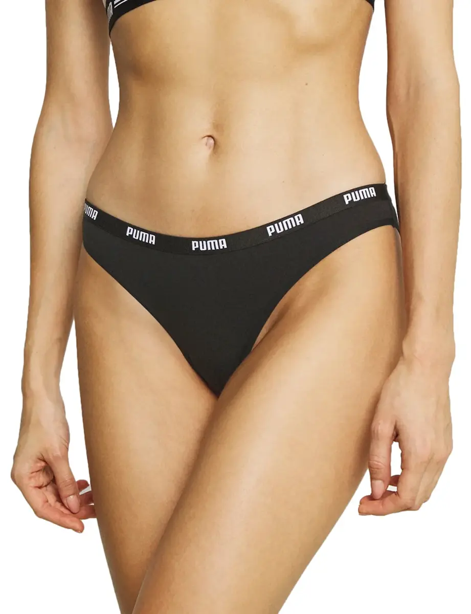 Puma 2-Pack dames Bikini slips - Lage dames katoenen modal slips