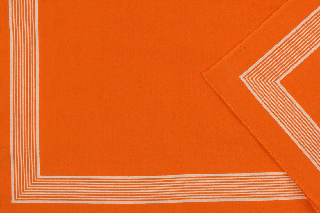 Boeren zakdoek Oranje uni 58 x 58 cm