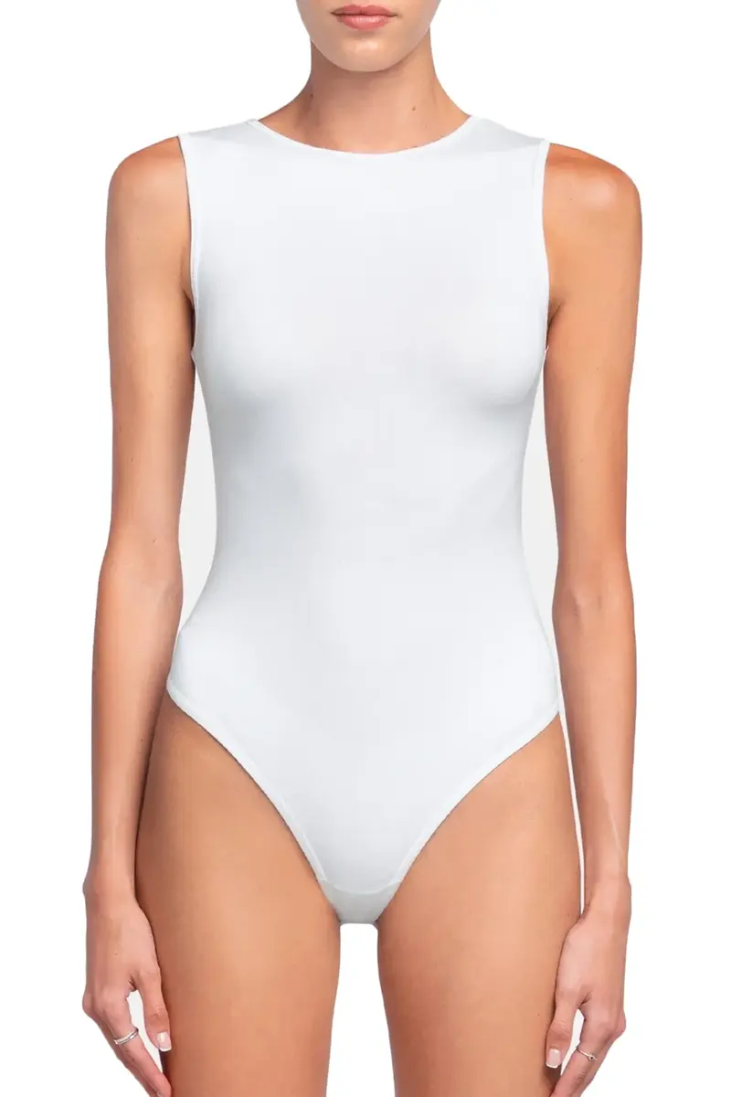 Pieces body hoge hals - Neja - Bodysuit mouwloos - Body zonder mouwen - Naadloos - witte body - zwarte body Pieces body hoge hals - Neja - Bodysuit mouwloos - Body zonder mouwen - Naadloos - witte body - zwarte body