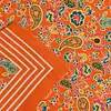 Boeren zakdoek Paisley Oranje  55 x 55 cm - Katoenen boerenzakdoek