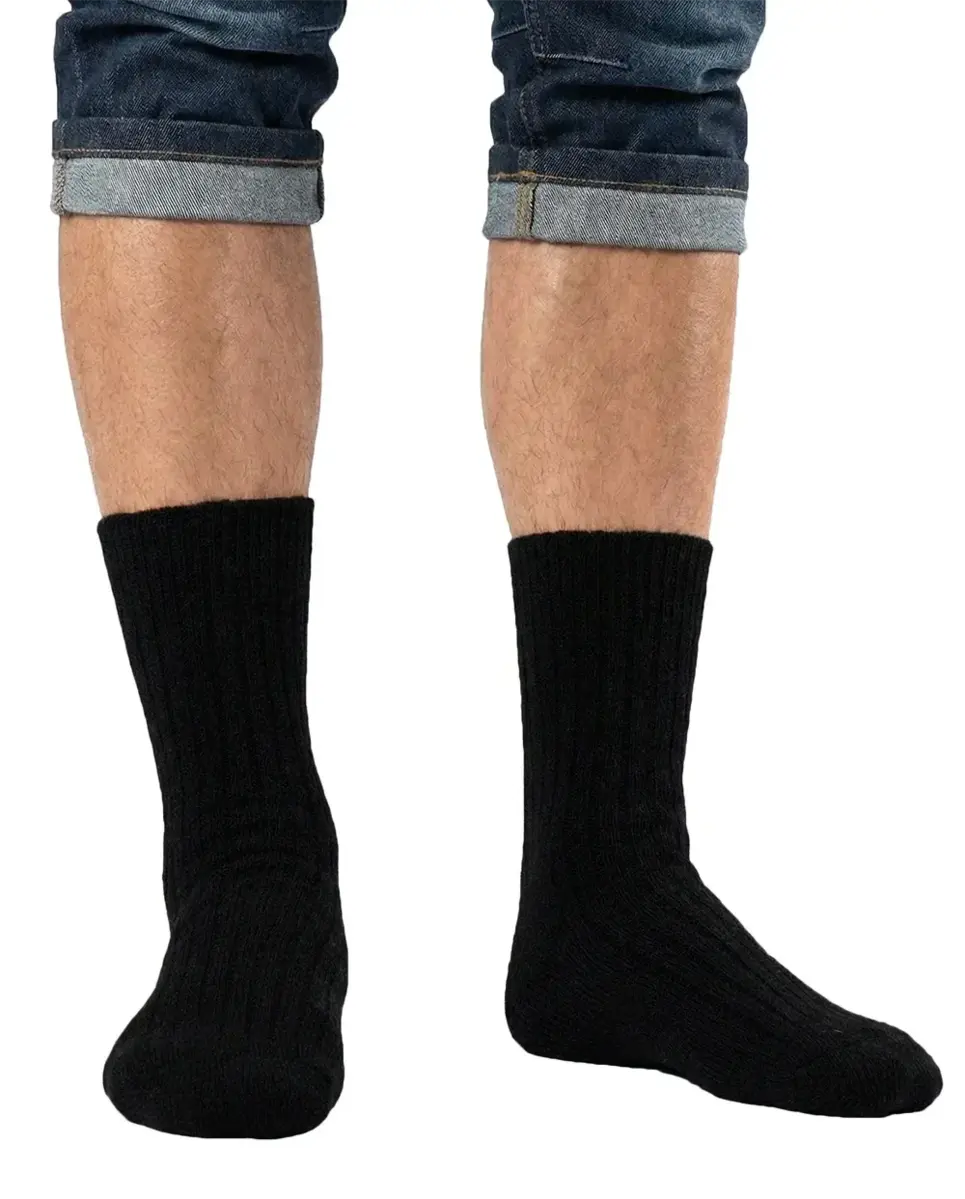 Angro Heren sokken - badstof zool - Heavy Terry - Dikke warme wollen sokken met dikke zool - Stevige werksokken