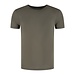 Boru Bamboo heren T-shirt korte mouw  - Bamboe ondershirt mannen - Ronde hals - Groen