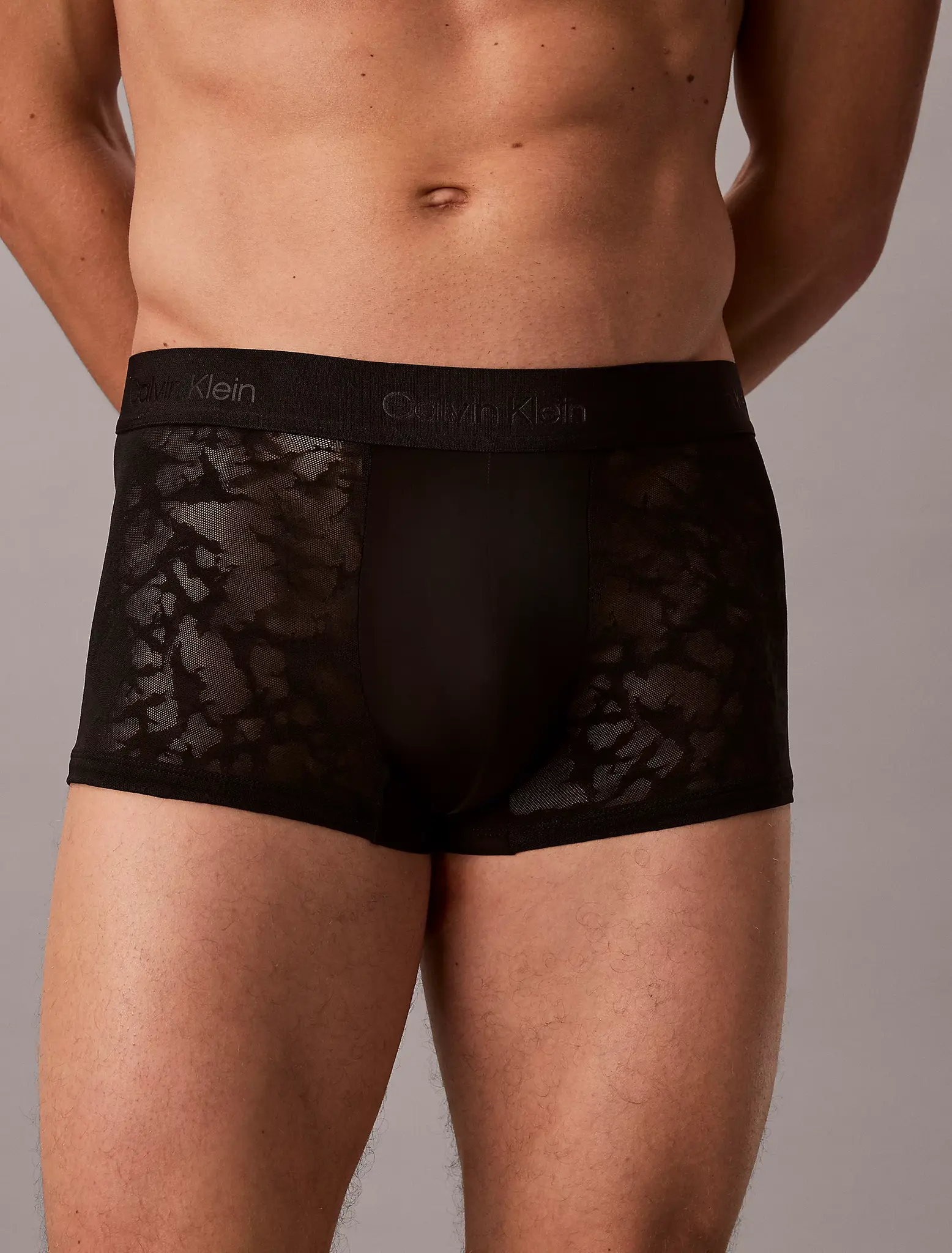 Calvin Klein Kanten Heren boxershorts low rise - microfibre lace - Sculpt