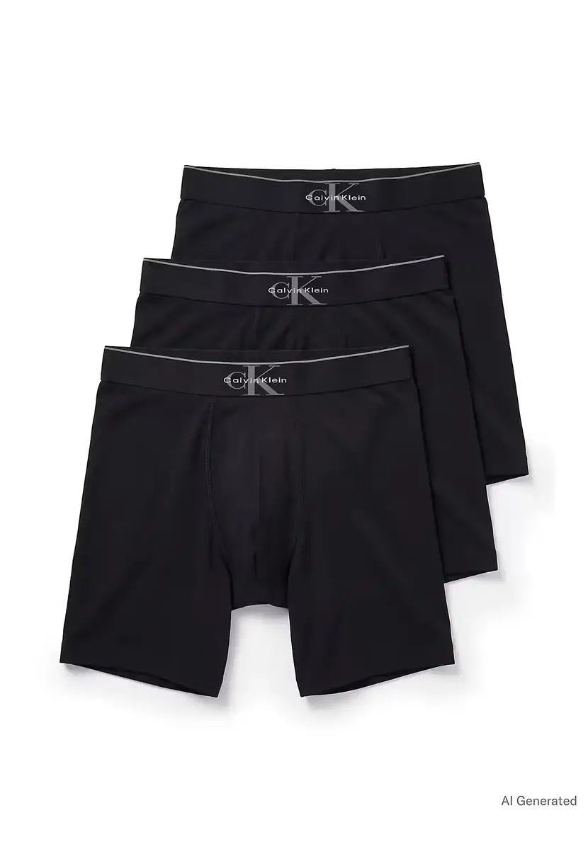 Calvin Klein 3-Pack Heren Boxershort - grafisch monogram -CK