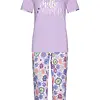 Rebelle capri pyjama dames - Pink Bloom - Copy
