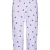 Rebelle capri pyjama dames doorknoop -  Waterflower