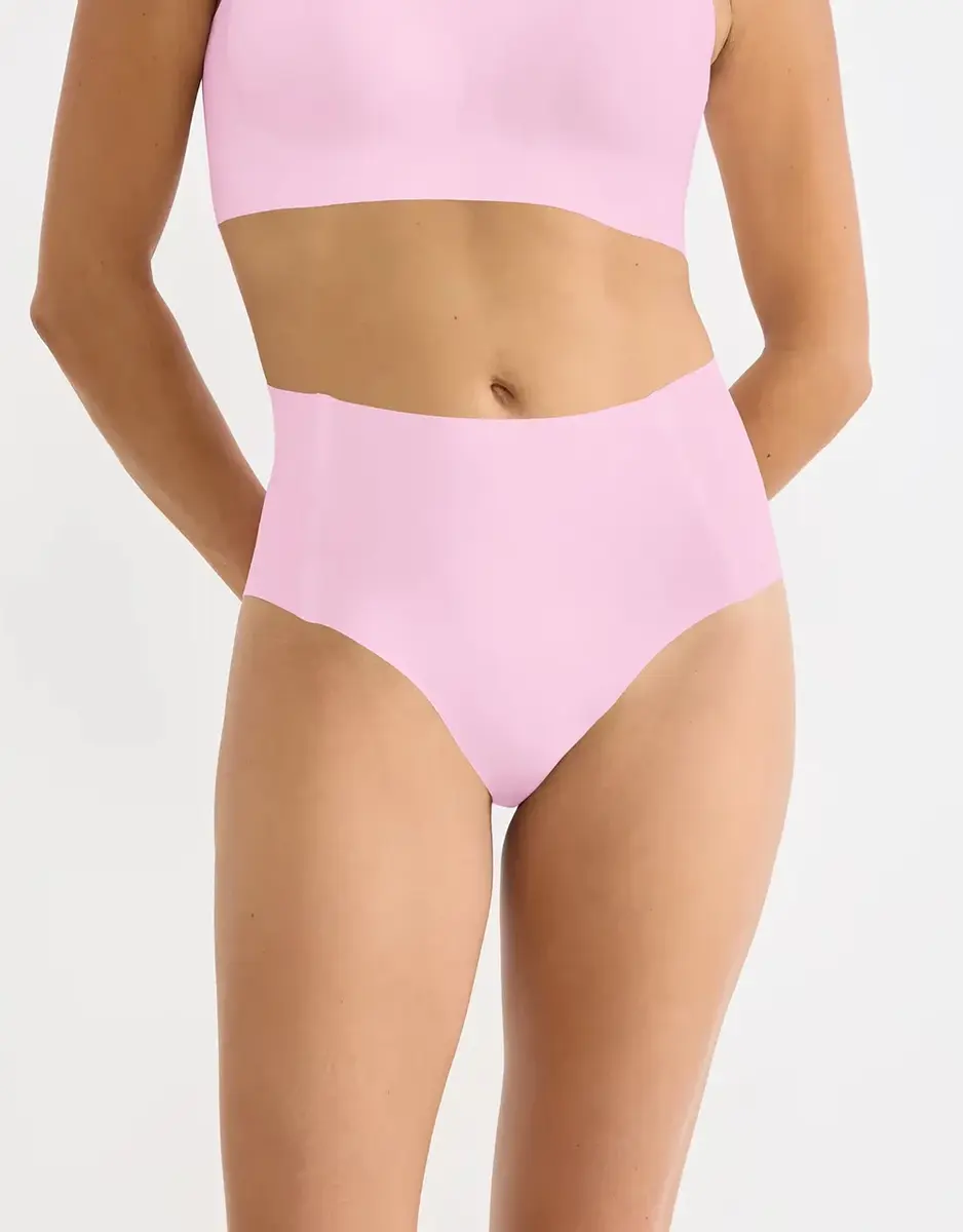 Sloggi Zero Feel taille slip dames 2.0 - High waist - Hoge naadloze dames onderbroek - Katoenen kruisje - Schijnt niet door - Zwart - Huidskleur - Donkerblauw