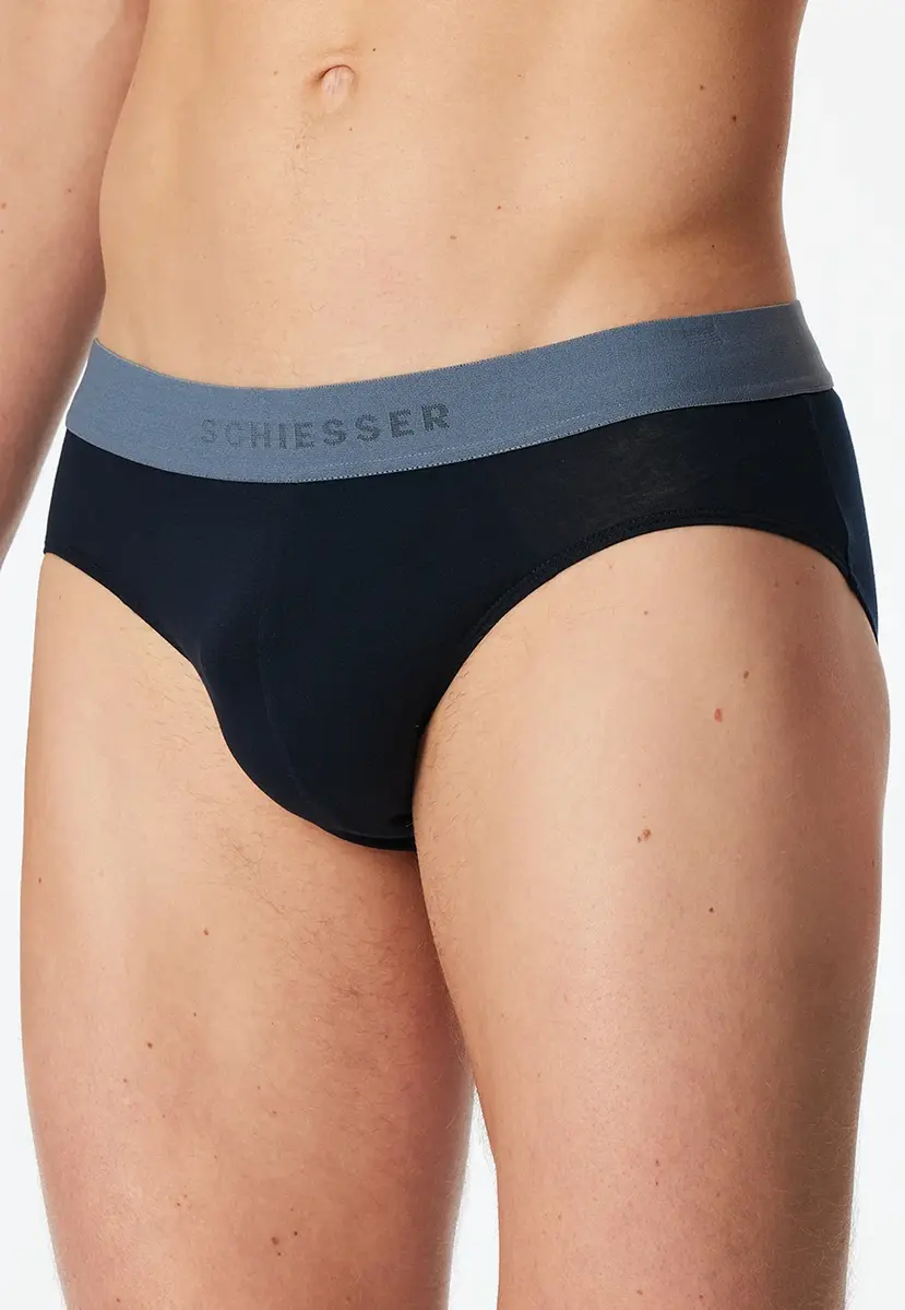 Schiesser 5-pack heren Rio slip 95/5- Zwart