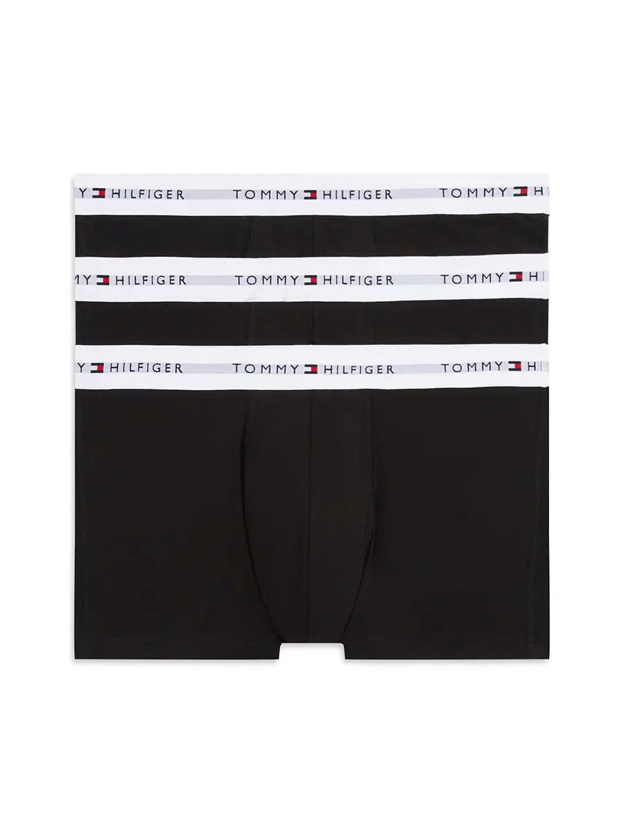 Tommy Hilfiger 3-Pack - Heren Trunks Boxers - Blauw combi -  Multipack katoenen heren onderbroeken