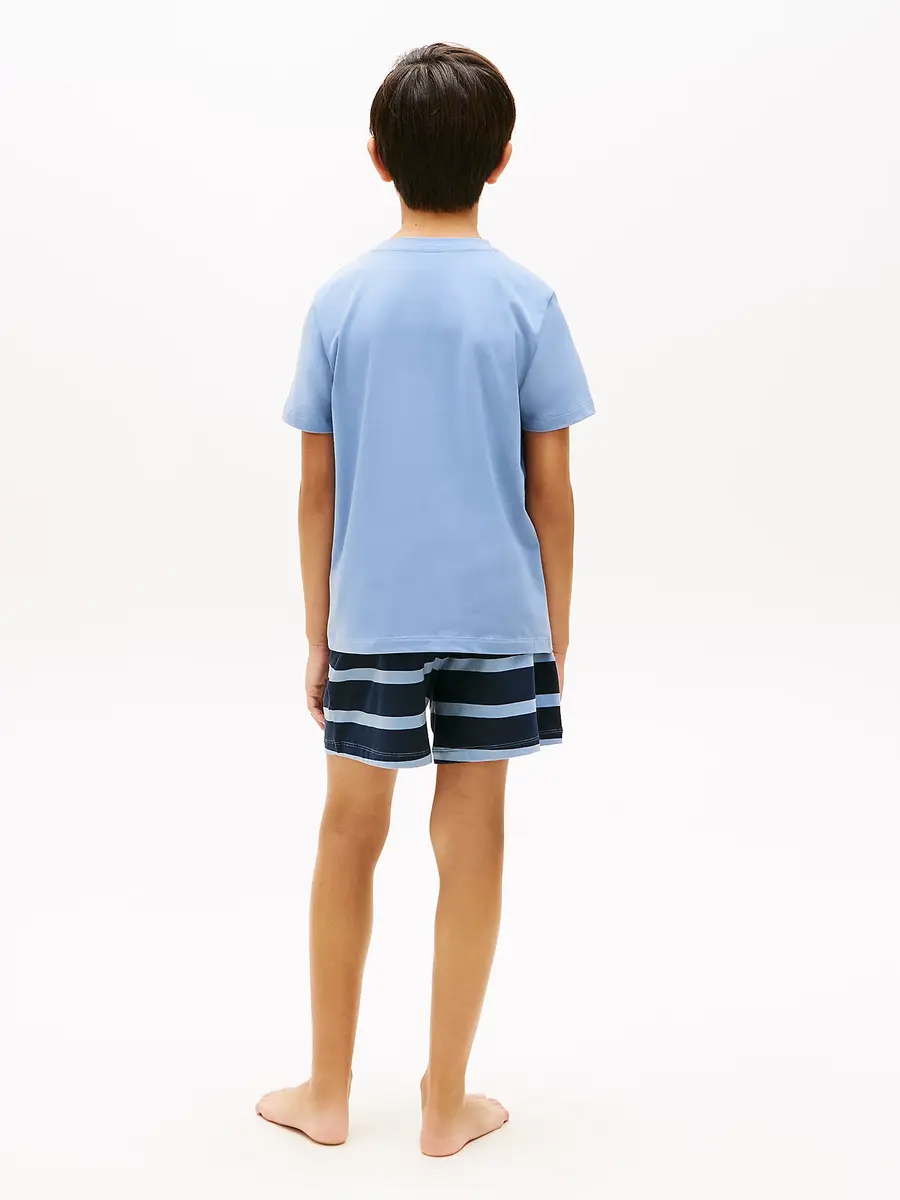 Tommy Hilfiger jongens Shortama - Katoenen zomer pyjama Tommy Hilfiger jongens Shortama - Katoenen zomer pyjama