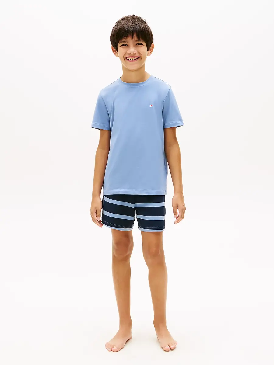 Tommy Hilfiger jongens Shortama - Katoenen zomer pyjama