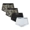 Pieces 4-Pack Dames shorts - Solid - Katoenen dames onderbroek - Multipack - Voordeelverpakking