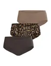 Bjorn borg 3-pack dames Invisible Hipster - Naadloos ondergoed dames - Bruin combi