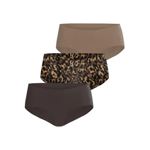 Bjorn borg 3-pack dames Invisible Hipster - Bruin combi