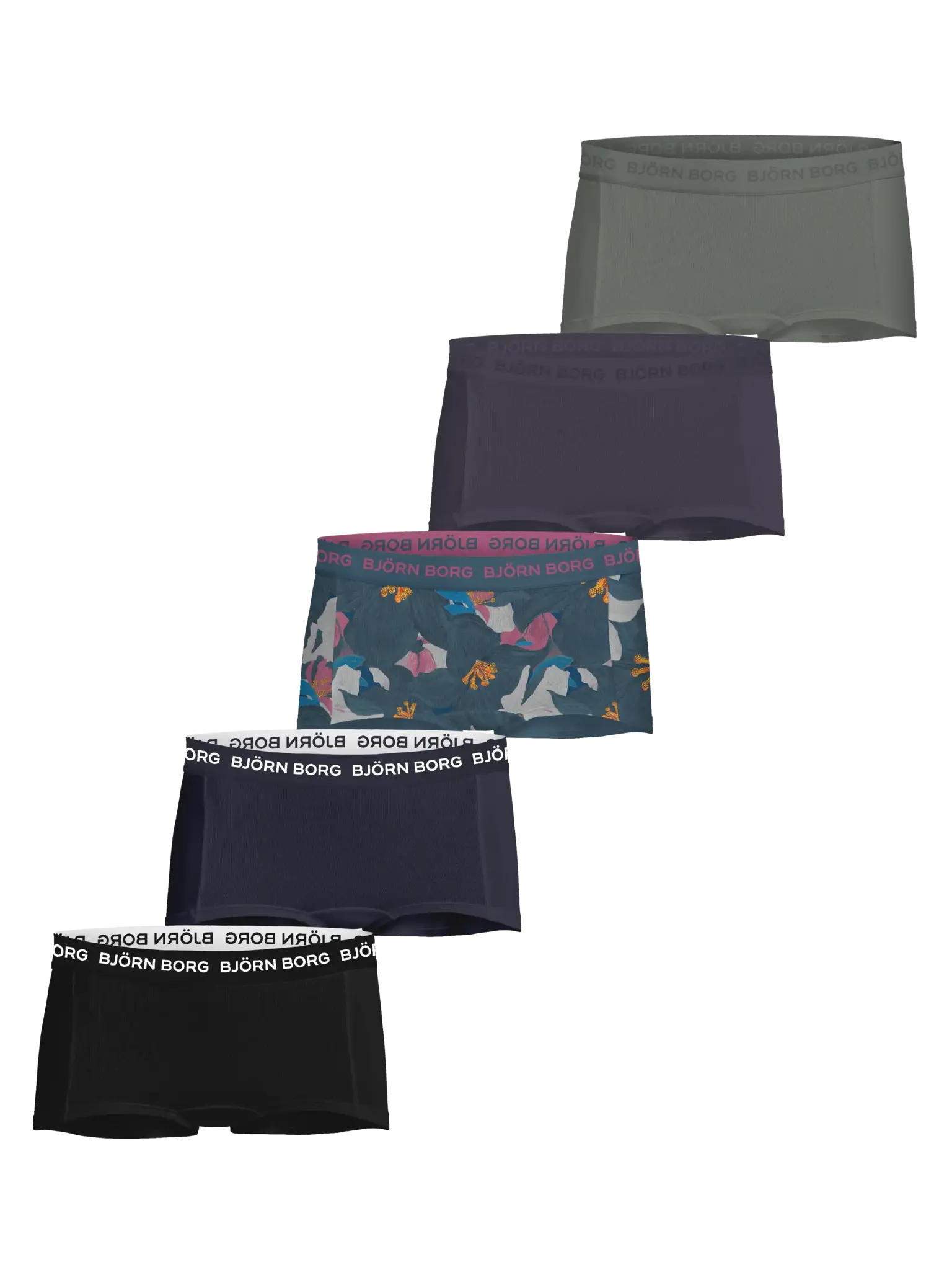 Björn Borg 5-Pack meisje boxershorts - Cotton stretch Björn Borg 5-Pack meisje boxershorts - Cotton stretch