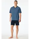Schiesser heren shortama katoen - Comfort nightwear