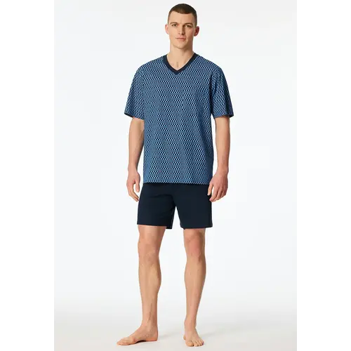 Schiesser heren shortama katoen - Comfort nightwear