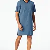 Schiesser Heren Nachthemd - Blue - Comfort Nightwear