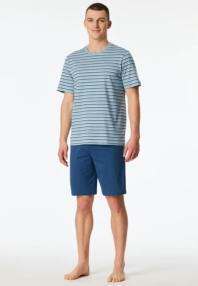 Schiesser heren shortama katoen - Cassual essential