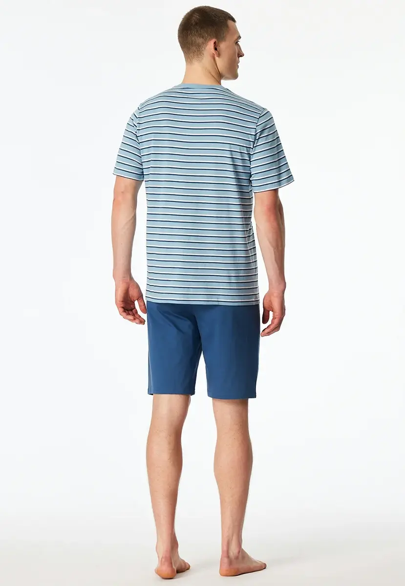 Schiesser heren shortama katoen - Cassual essential