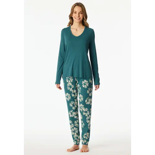 Schiesser dames pyjama Flower - Modal - Katoen
