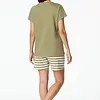 Schiesser dames shortama 100%  katoen - Casual Essentials - Zomer pyjama korte broek en korte mouwen