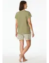Schiesser dames shortama 100%  katoen - Casual Essentials - Zomer pyjama korte broek en korte mouwen